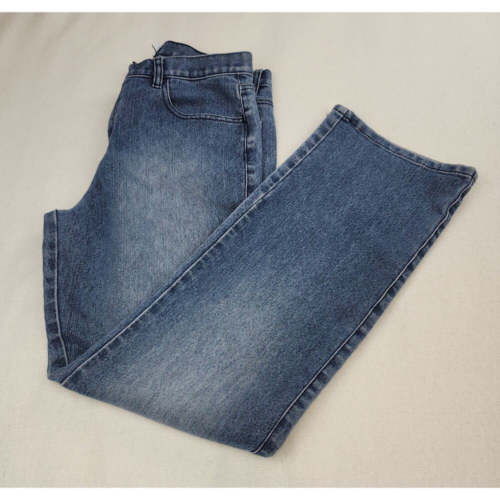 Calvin Klein Criss Cross Pocket Detail Straight Leg Jeans Size 10 - Picture 11 of 15